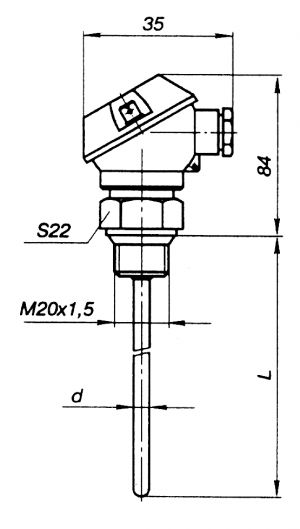 Комплект термометров сопротивления КТСП Б-0196-07, -07Б, -08, -08Б