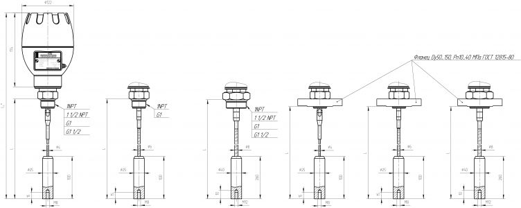 Волноводный радарный уровнемер Левелтач М